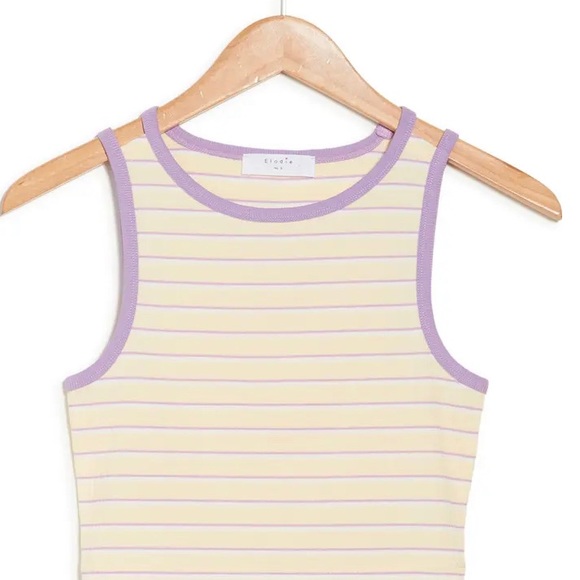 NWT Cut Out Shoulder Strap Tank Top ELODIE - Picture 2 of 4